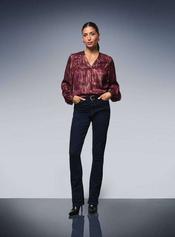 WALLIS Abstract Metallic Overhead Shirt 16